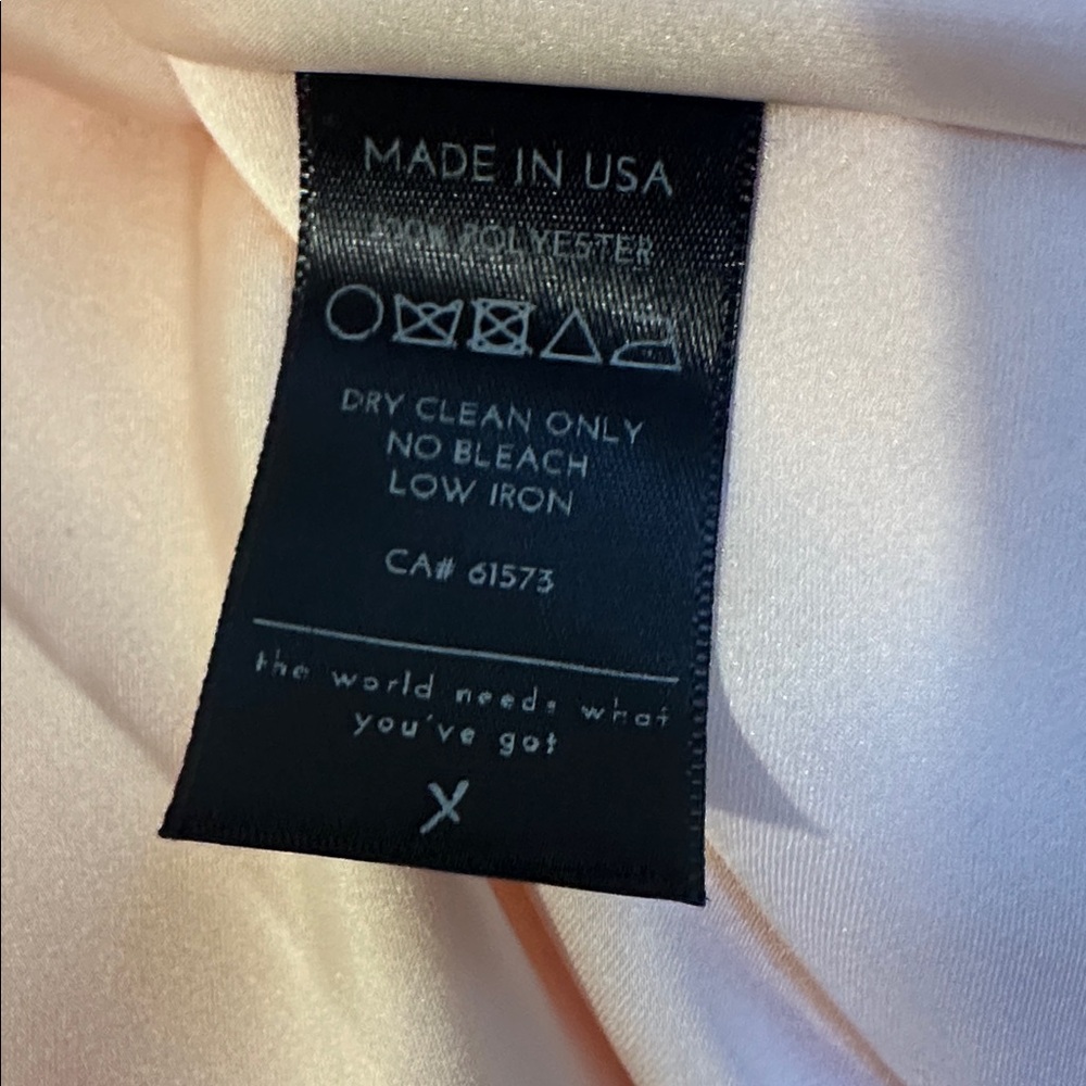 NEW Jena Tang Nude Blush Mia Lace-up Women's Slip Dress Satin Feel XS - Picture 11 of 11